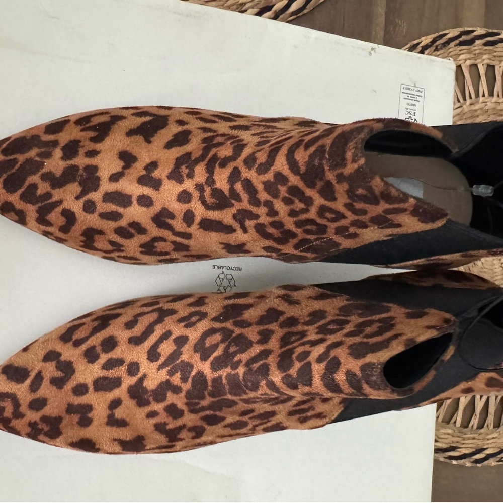 Ann Taylor Animal Print Ankle Booties - Picture 8 of 8